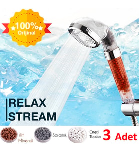 Relax Stream %50 Su Tasarruflu Duş Başlığı - Kokulu ve Arıtmalı Banyo Duş Başlığı - 3 Adet - Resmi Satış Mağazası