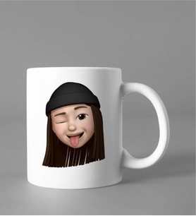 Emoji Kız Stiker Kupası