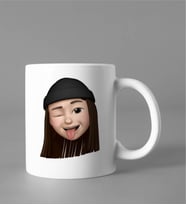 Emoji Kız Stiker Kupası