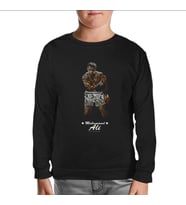 Muhammad Ali - Hard Punch Siyah Çocuk Sweatshirt