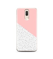 Pembe Puantiye Tasarımlı Süper Şeffaf Silikon Telefon Kılıfı Huawei Mate 10 Lite