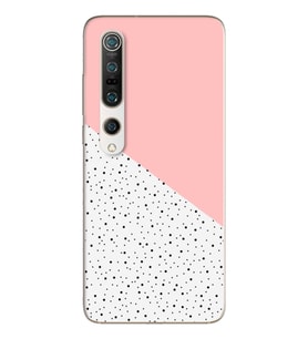 Pembe Puantiye Tasarımlı Süper Şeffaf Silikon Telefon Kılıfı Xiomai Mi10-pro