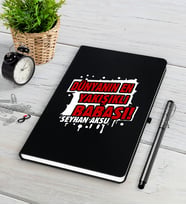 BK Gift Kişiye Özel Dünyanın En Yakışıklı Babası Siyah Defter Kalem Seti