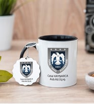 Hava Kuvvetleri Siyah Kupa Bardak Ve Anahtarlık Set