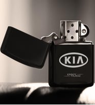 BK Gift Kişiye Özel Kıa Benzinli Siyah Metal Çakmak