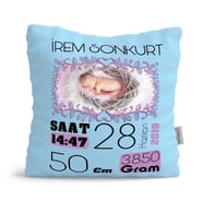 BK Gift Kişiye Özel Çocuklar Mavi Yastık 53845