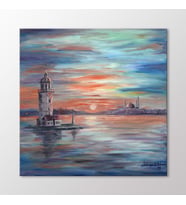 Arty Tablo Kız Kulesi Tablo (Karışık)