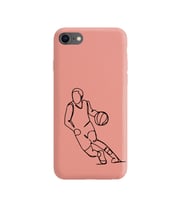 Iphone 8 Çizgi Tasarımlı Pudra Lansman Telefon Kılıfı