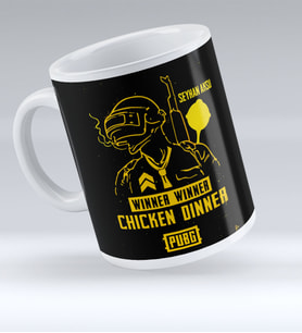 BK Gift Kişiye Özel PUBG Kupa Bardak - 13 (Beyaz)