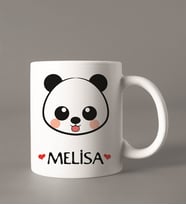 Kişiye Özel Sevimli Panda Kupası
