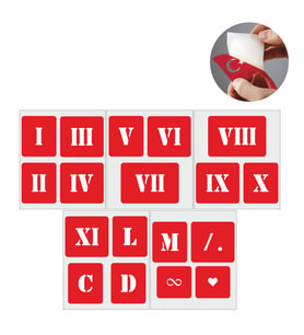 Roma Rakamı Dövme Seti Tattoo Dövme Kit SPREYSİZ