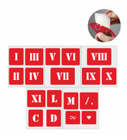 Roma Rakamı Dövme Seti Tattoo Dövme Kit SPREYSİZ