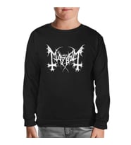 Mayhem - Logo Siyah Çocuk Sweatshirt