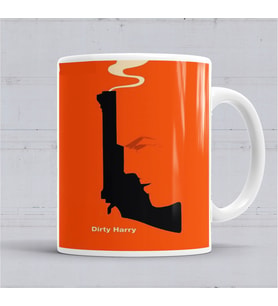 Dırty Harry Gun Kupa Bardak Porselen