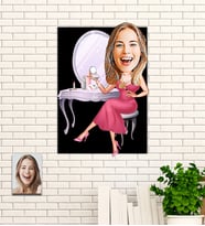 Kişiye Özel 8 Mart Dünya Kadınlar Günü Hediyesi Karikatür Ahşap Tablo