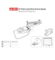 Tül Perde Çarşaf Kenar Apara 70mm / APR 300-D