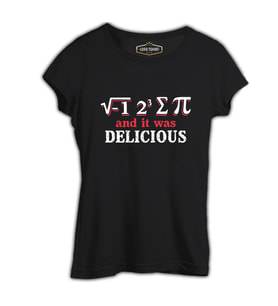 I Ate Some Pi Siyah Kadın Tshirt