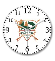Madre Loca Escudo Duvar Saati Bombeli Gercek Cam