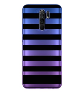 Çizgi Tasarımlı Süper Şeffaf Silikon Telefon Kılıfı Xiomai Redmi 9