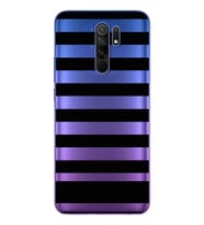 Çizgi Tasarımlı Süper Şeffaf Silikon Telefon Kılıfı Xiomai Redmi 9