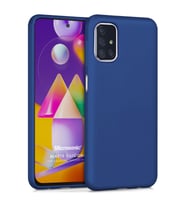 Microsonic Matte Silicone Samsung Galaxy M31s Kılıf Lacivert