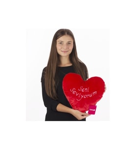 Kalp Yastık 36 Cm Hediyelik Uyku Arkadaşı