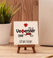 Veterinere Hediye Taş Dekor