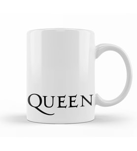 Queen  Logo Kupa Bardak Porselen