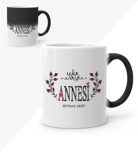 BK Gift Kişiye Özel Yılın En İyi Annesi Sihirli Kupa Bardak  3