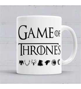 Game Of Thrones Logo Kupa Bardak Porselen