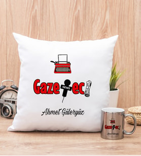Gazeteci Yastık ve Silver Kupa Bardak