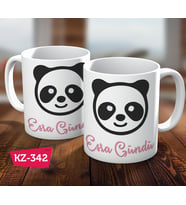 Kişiye Özel İsimli Panda Hediye Kupa Bardak