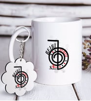 BK Gift Kişiye Özel Mesleki Reiki Uzmanı Beyaz Kupa ve Anahtarlık Hediye Seti-1 (Model 1)