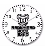 Radiohead Duvar Saati Bombeli Gercek Cam