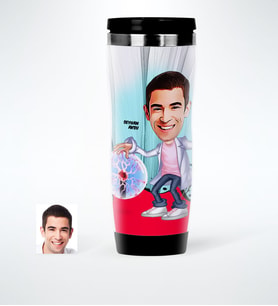 BK Gift Kişiye Özel Bay Elektrik Mühendisi Karikatürlü Çelik Termos Bardak  1