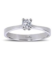 Lova E Renk 0,19 Karat Pırlanta Tektaş Yüzük - 1040065