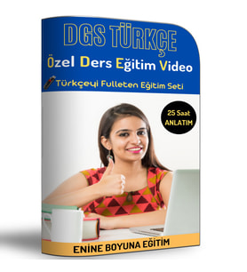 DGS Türkçe Özel Ders Eğitim Video Seti