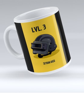 BK Gift Kişiye Özel PUBG Kupa Bardak - 9 (Beyaz)