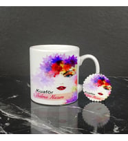 Kuaför Kupa Bardak ve Anahtarlık Set 002