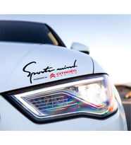 Citroen Racing Mind Kaput Üzerinde Araba Sticker Yapıştırması