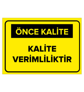 MIGNATIS - Kalite Verimliliktir Levhası - Sac Malzeme 25x35cm
