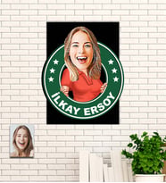 Kişiye Özel Hediye Karikatür Ahşap Tablo