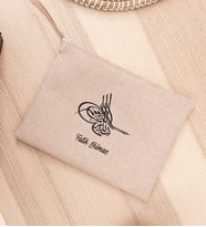 Osmanlı Tuğralı Keten Bez El Çantası