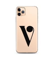 Iphone 11 Pro Harf Tasarımlı Telefon Kılıfı V-Harfi 