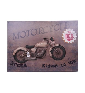 Otantik Çarşı Metal Motosiklet  Duvar Dekoru GK0064