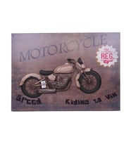 Otantik Çarşı Metal Motosiklet  Duvar Dekoru GK0064