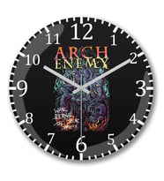 Arch Enemy Duvar Saati Bombeli Gercek Cam