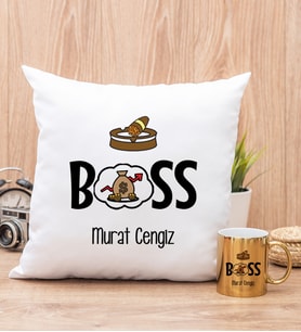 Patron Yastık ve Gold Kupa Bardak