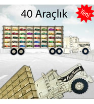 Ahşap Hobi Araba Rafı 40 araçlık Akçaağaç Rengi hot wheels, montessori