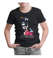 Justin Bieber Siyah Çocuk Tshirt